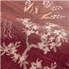 Papel pintado japonés floral burdeos · Casamance Legendes 70000304