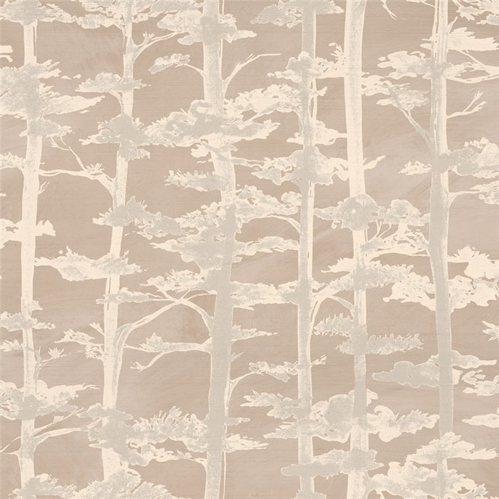 Papel pintado de árboles japoneses beige · Casamance Legendes 70040508