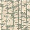 Japanese tree wallpaper in beige and eucalyptus green