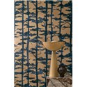 Papier peint japonais arbres bleu foncé · Casamance Legendes 70040814
