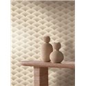 Papel pintado de ondas beige · Casamance Legendes 70090916
