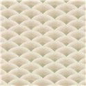 Japanese wave pattern wallpaper in beige and light green · Casamance Legendes 70091018