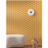 Papier peint géométrique à motifs vagues doré · Casamance Legendes 70091222