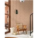 Papel pintado ornamental japonés marrón · Casamance Legendes 70091324