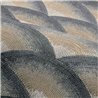 Black and Gold Geometric Wave Wallpaper · Casamance Legendes 70091426