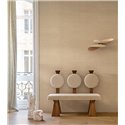 Papel pintado efecto seda beige dorado · Casamance Legendes 70172038