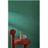 Papel pintado efecto seda verde · Casamance Legendes 70172548