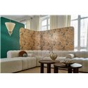 Papel pintado efecto seda verde · Casamance Legendes 70172548