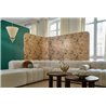Papier peint effet soie vert · Casamance Legendes 70172548