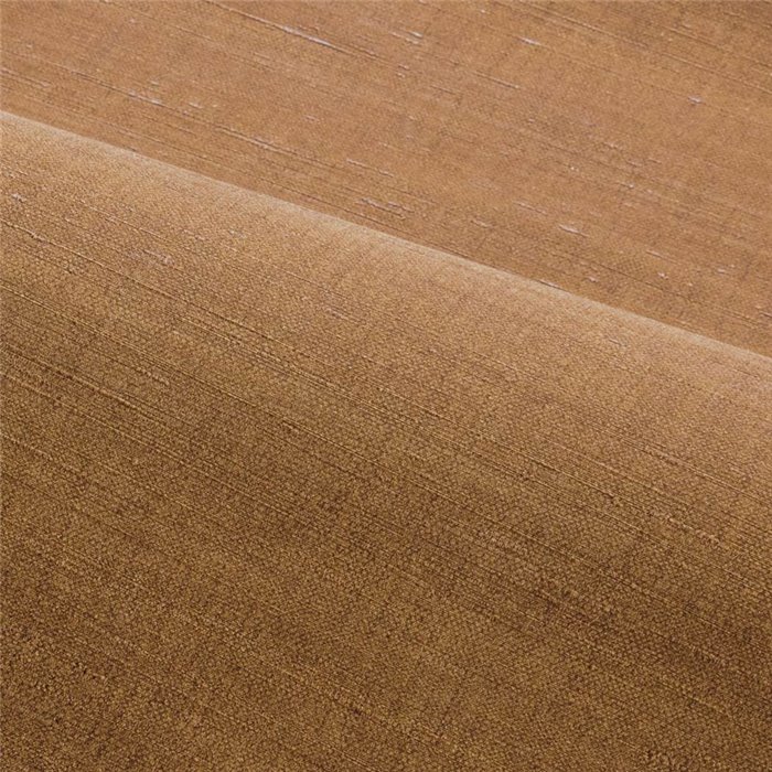 Papel pintado liso efecto seda dupion marrón ámbar · Casamance Legendes 70172956