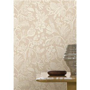 Japanese floral beige wallpaper elegant 2