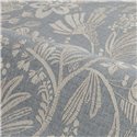 Floral grey wallpaper with embroidered leaves · Casamance Broderies 76960508