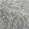 Floral grey wallpaper with embroidered leaves · Casamance Broderies 76960508