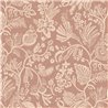 Floral wallpaper in elegant nude tone