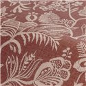 Terracotta wallpaper with embroidered branches · Casamance Broderies 76960814