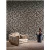 Ebony wallpaper with embroidered branches · Casamance Broderies 76961120