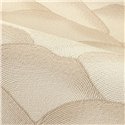 Wallpaper with overlapping wave forms in warm beige · Casamance Broderies 76971324