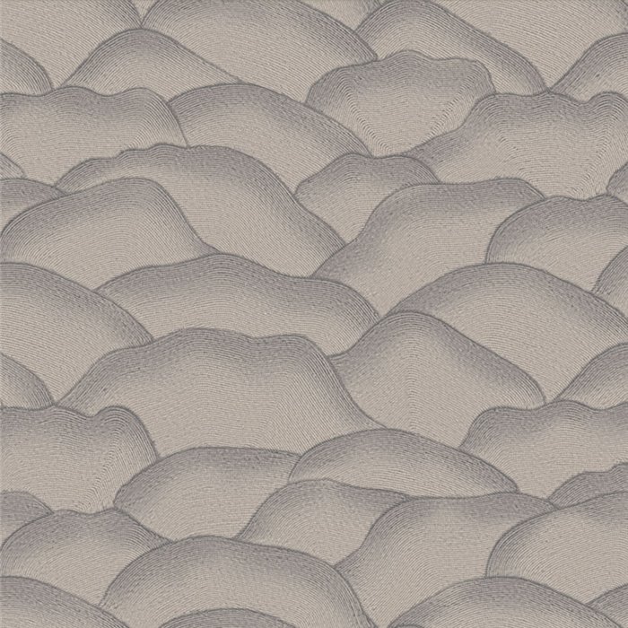 Contemporary wallpaper with soft wave patterns · Casamance Broderies 76971528