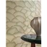 Papier peint ondulé beige et marron · Casamance Broderies 76971630