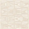 Geometric beige wallpaper with textile texture · Casamance Broderies 76982038
