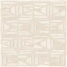 Papel pintado geométrico beige de textura textil