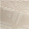 Geometric beige wallpaper with textile texture · Casamance Broderies 76982038
