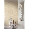 Geometric wallpaper with soft beige diamond motifs · Casamance Broderies 76982140