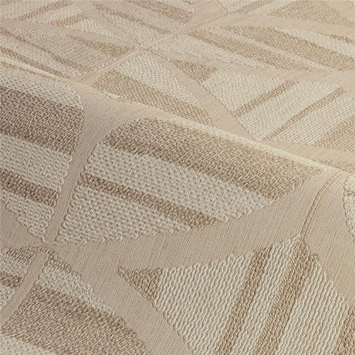 Geometric wallpaper with soft beige diamond motifs · Casamance Broderies 76982140