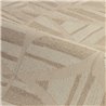 Papier peint géométrique à losanges beige sable · Casamance Broderies 76982140