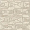 Geometric contemporary wallpaper in beige tones · Casamance Broderies 76982242