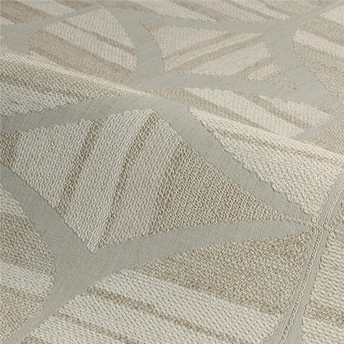 Geometrische zeitgenössische Tapete in Beigetönen · Casamance Broderies 76982242