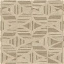 Papel pintado geométrico beige cálido · Casamance Broderies 76982344