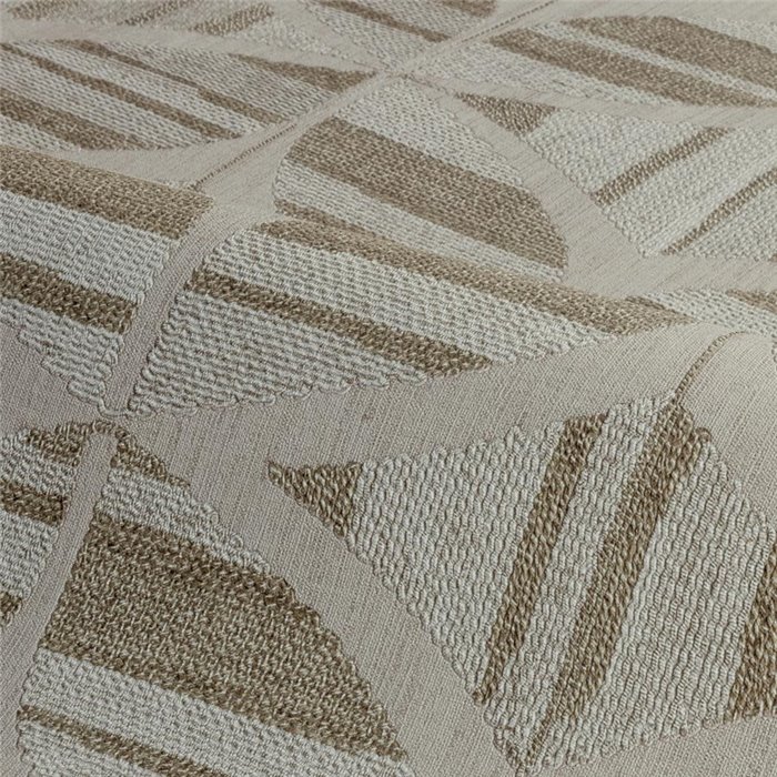 Beige geometric wallpaper with warm tones · Casamance Broderies 76982344