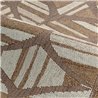 Geometric contemporary brown wallpaper · Casamance Broderies 76982548