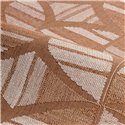 Papel pintado retro con formas geométricas marrones · Casamance Broderies 76982650