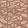 Geometric wallpaper in brown and beige