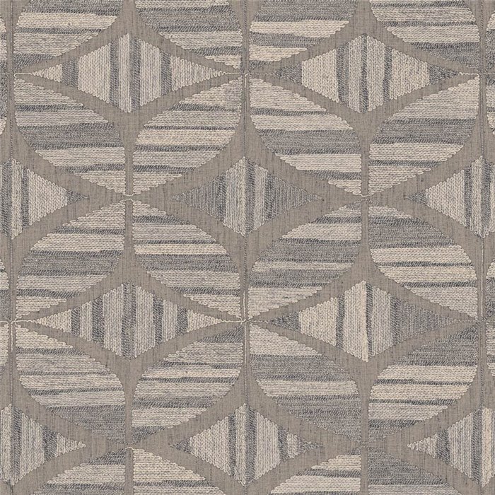 Geometrische Tapete mit Rauten und gestreiften Halbkreisen · Casamance Broderies 76982854