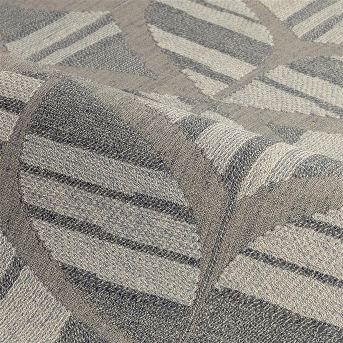 Geometrische Tapete mit Rauten und gestreiften Halbkreisen · Casamance Broderies 76982854