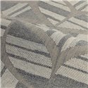 Geometrische Tapete mit Rauten und gestreiften Halbkreisen · Casamance Broderies 76982854