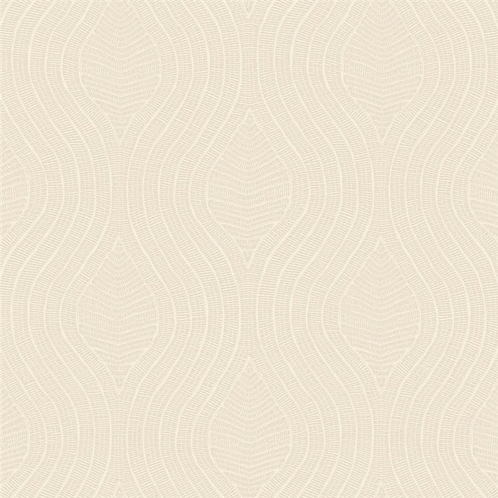 Wallpaper with contemporary embossed curved lines · Casamance Broderies 76992956