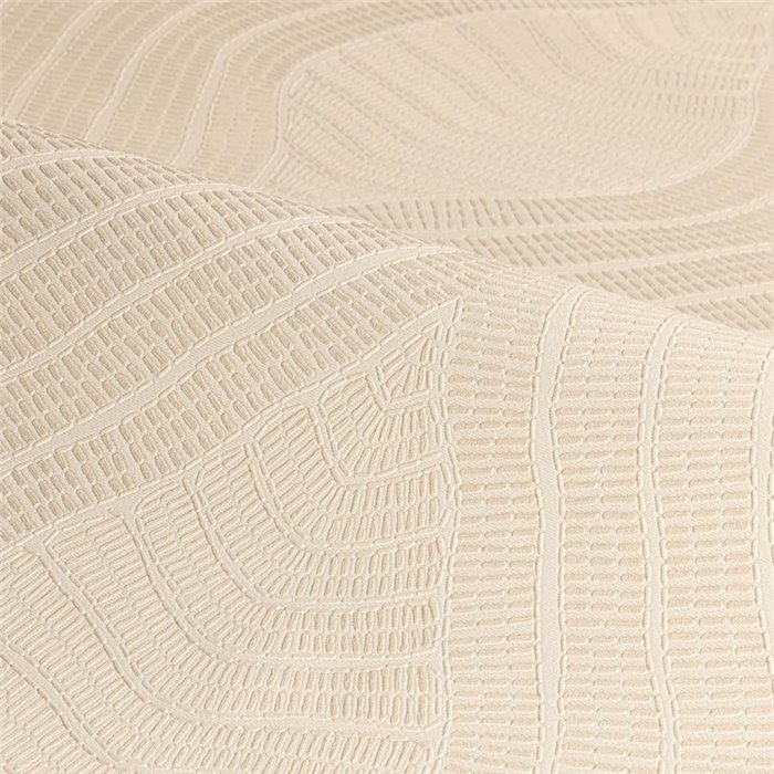 Wallpaper with contemporary embossed curved lines · Casamance Broderies 76992956