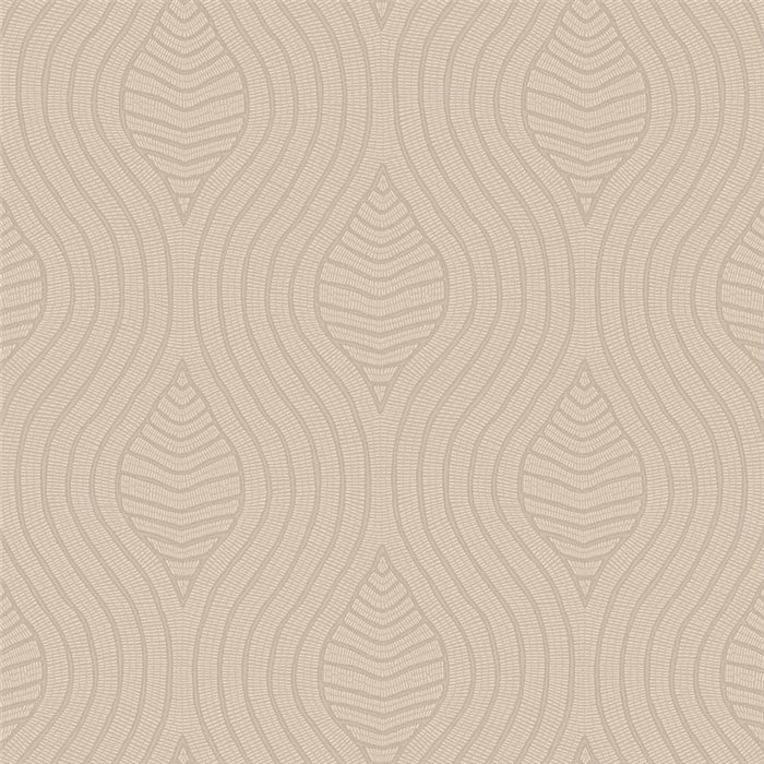 Papel pintado con ondulaciones simétricas y textura · Casamance Broderies 76993058