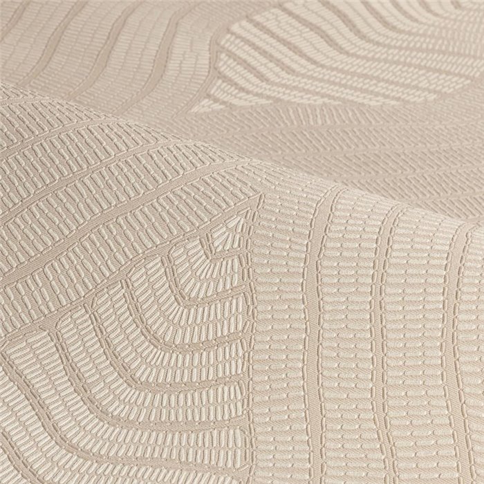 Wallpaper with symmetrical waves and texture · Casamance Broderies 76993058