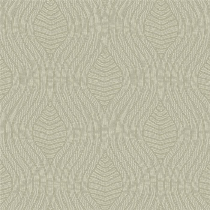 Papel pintado con formas orgánicas en beige texturizado · Casamance Broderies 76993160