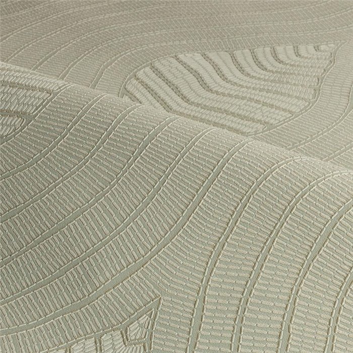 Papier peint texturé avec formes organiques beige · Casamance Broderies 76993160