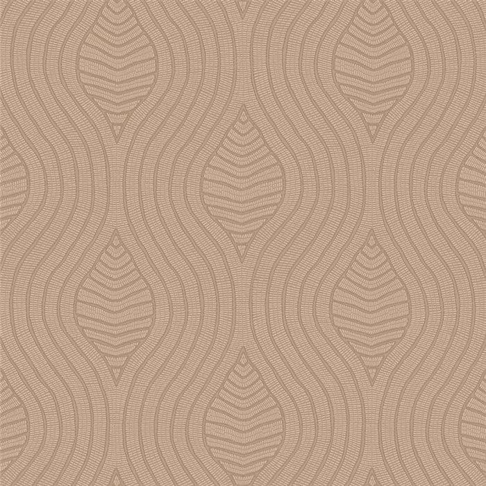 Papel pintado moderno con formas onduladas en relieve · Casamance Broderies 76993364