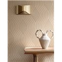 Wallpaper with modern wavy shapes in relief · Casamance Broderies 76993364