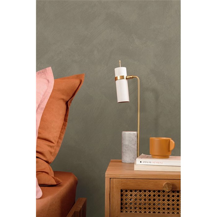 Abstract stucco texture wallpaper in light brown · Caselio Chalk 106081756
