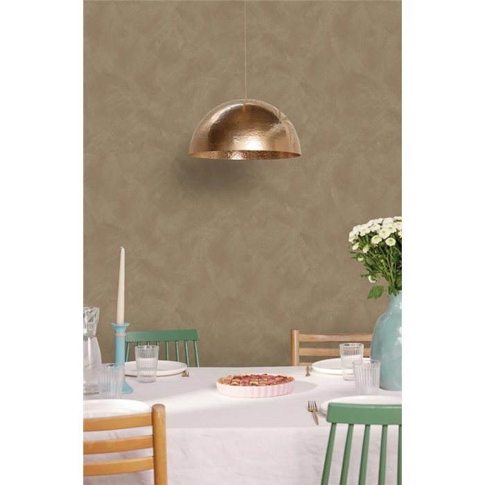 Papel pintado con textura estucada en tonos marrones · Caselio Chalk 106081809
