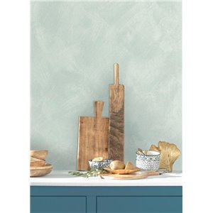 Papier peint texture stuc vert doux 2